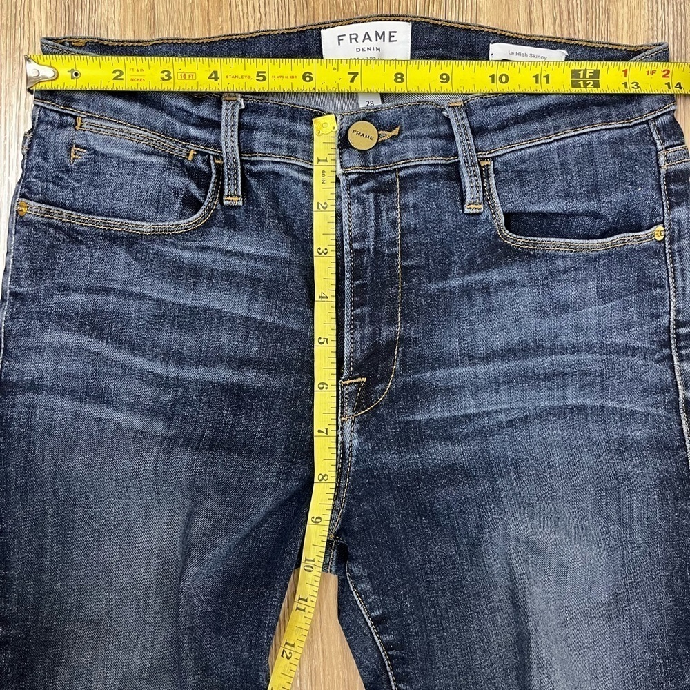Frame Los Angeles Women's Le High Skinny Jeans Size 28 Mid Rise Stretch - Picture 5 of 9